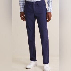 Vineyard Vines Pants Men 38x30 Blue On The Go OTG Performance Zip Pocket Stretch